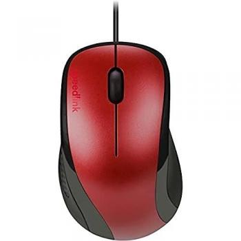 Ratón USB Kappa Rojo Óptico 1000 DPI Cableado para Diestros