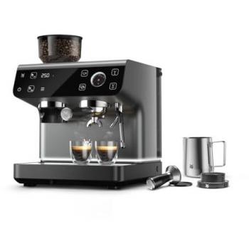 Cafetera Espresso Pro WMF con Tecnología de Doble Termobloque y Diseño Negro