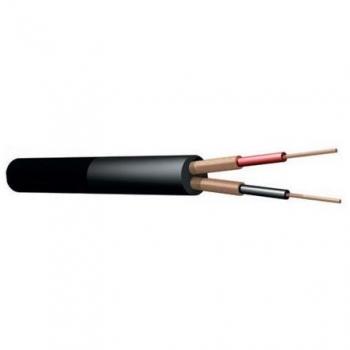 Power Dynamics PD Connex Cable apantallado 2 conductores, 6.5mm, Negro, 100m Alta Calidad 803683