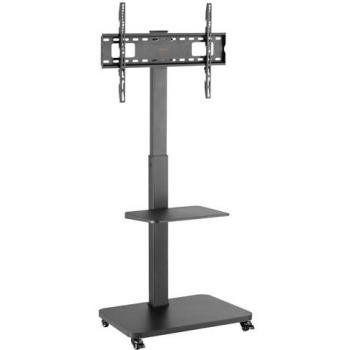Soporte para TV myWall HP108L, altura regulable, giratorio, 37-75 pulgadas (94-190 cm), hasta 40 kg, con ruedas, color negro
