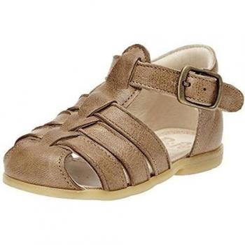 Pèpè 651 - Patucos de cuero para niño marrón Marron