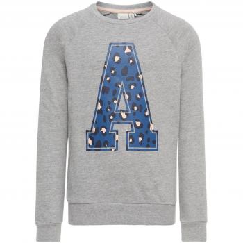 NAME IT Sudadera NIÑA VALBA - 158-164, Grey Melange
