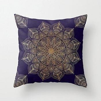 Decorative cushion funda de lona Ropical flamenco de Navidad Papá Noel manta protectores de almohada 18 x 18, 50% algodón/50% poliéster, color#34, 51 cm
