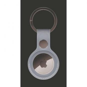Apple AirTag Leather Key Ring - Saddle Brown
