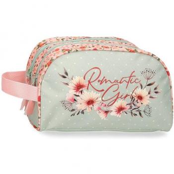 Movom Neceser Doble Compartimento Romantic Girl Verde 24x14x10cm Adaptable