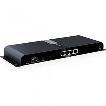 4-Way HDMI Extender Splitter with IR over Cat.6/6a/7 up to 120m