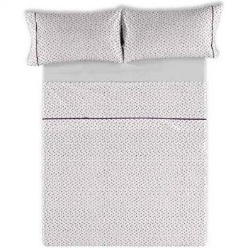 ESTELIA - Juego de sábanas Dalma Color Lila - Cama de 150