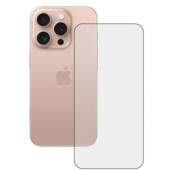 Protector de Pantalla de Vidrio Templado KSIX para iPhone 16 Pro con Doble Adhesivo y Borde Negro