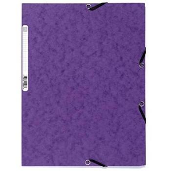 Exacompta 55508E - Carpeta con goma, A4, color morado