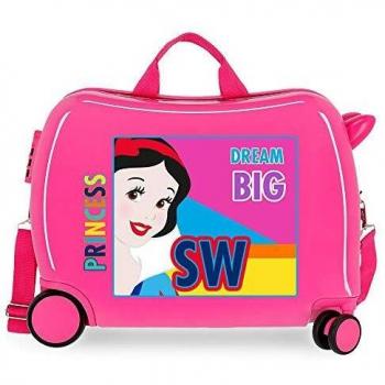 Disney Princesas Maleta Infantil Rosa 50x38x20 cms Rígida ABS Cierre combinación 34L 2,1Kgs 4 Ruedas Equipaje de Mano