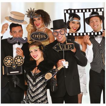 Amscan 399444 fotográfico Requisiten Juego de Hollywood, Multicolor