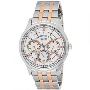 Guess Reloj Analógico para Hombre de Cuarzo con Correa en Acero Inoxidable W1180G1