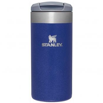 Termo Stanley Aerolight 10-10788-074 Azul Acero Inoxidable 350 ml, capacidad de 0.35 litros, diseño metálico azul real, tapa a prueba de fugas y sistema de bebida a través de
