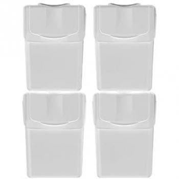 Set de 4 cubos de basura KEDEN SORTIBOX para reciclado, blanco, volumen total 80L