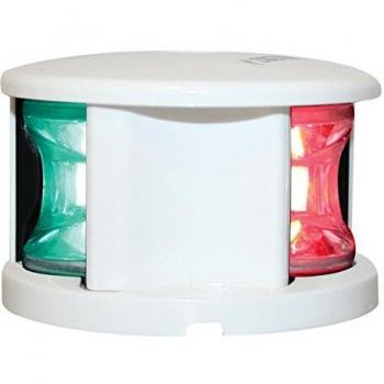 Feu tricolore, lumière LED rouge, verte et blanche 12-15V & 1,5W, plateforme montée, visibilité jusqu'à 2NM, couleur blanche