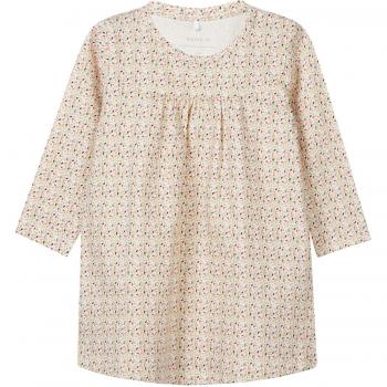 NAME IT Nbfsild LS Dress Box, Vestido para Bebés, Blanco