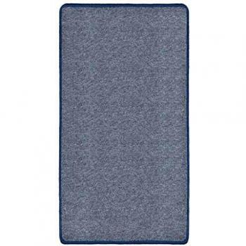 vidaXL Alfombra de Nudo 80x150cm Azul Felpudo Decoración para Hogar y Casa