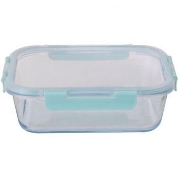 Fiambrera Hermética San Ignacio Cosy de Vidrio de Borosilicato 1,5 L Color Azul