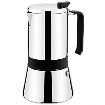 Monix Aroma Cafetera Italiana, 18/10, Inoxidable, Gris