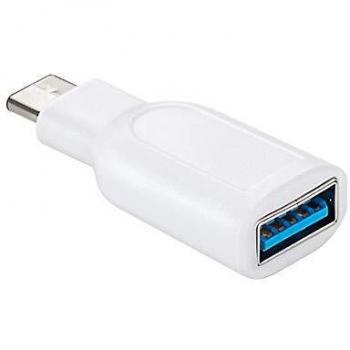 Adaptador USB-C a USB 3.0 A, OTG SuperSpeed, Blanco