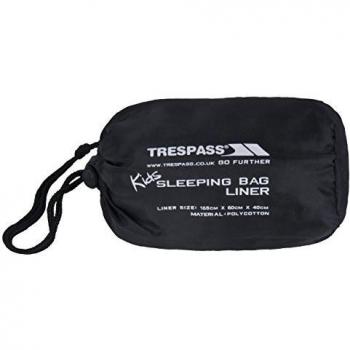 Trespass Kids Slumber - Sábanas de Saco de Dormir de Acampada Infantil, Color Gris