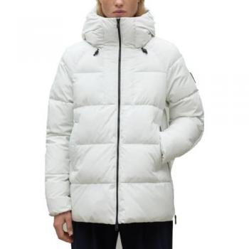 Chaqueta acolchada Ecoalf Fuji mujer con cierre de cremallera, capucha y bolsillos laterales