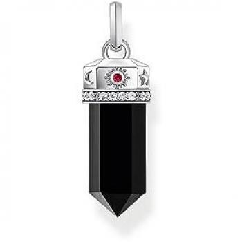 THOMAS SABO Hexagon Shaped Onyx Loose Pendant PE955-641-11 - Sterling Silver / Gold Plated / Onyx / Zirconia Female