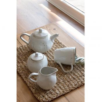Tetera de Gres Blanco 850 Ml