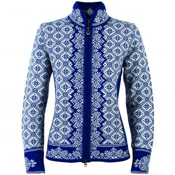 Dale of Norway Women's Christiania Jacket XL Atlantic Blue/Off-White