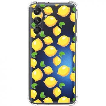 Funda Antigolpes de Silicona para Samsung Galaxy M55 5G con Diseño de Limones y Dibujos
