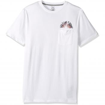 Volcom Doom Bloom Ss Pckt T Camiseta de Manga Corta, Hombre, Blanco, M