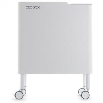 Cubo de basura ergonómico Don Hierro ECOBOX NOA, funcional y elegante, capacidad total de 40 litros (2 x 20 litros)