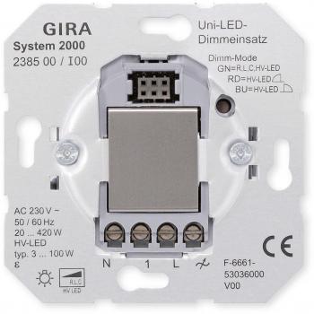 GIRA 238500 regulador Atenuador e interruptor Metálico - Reguladores