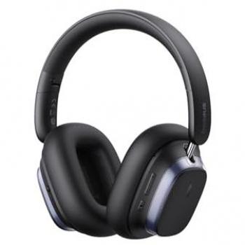 Auriculares Inalámbricos Baseus Bowie H1s con Cancelación de Ruido, Bluetooth 5.4, 70h de Autonomía, Audio Espacial Hi-Res, Color Negro