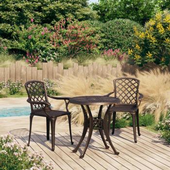 3 Piece Bronze Cast Aluminum Bistro Set