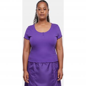 Urban Classics Women's Rib Babylock Tee - Lilac (XS to 3XL)