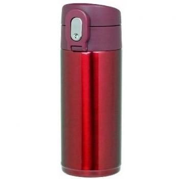 Atlas (Atlas) lightweight stainless one-touch mug 350ml bottle Red AWM-350R (japan import)