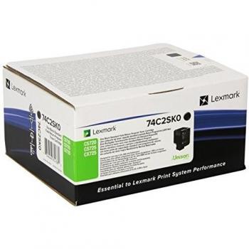 Lexmark - 74c2sk0 7000páginas negro tóner y cartucho láser - tóner para impresoras láser