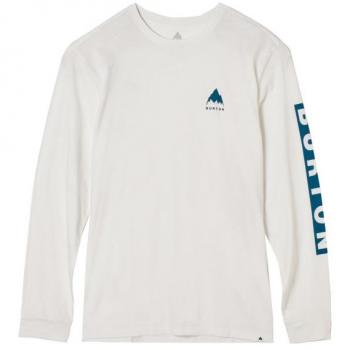 Camiseta de Manga Larga Burton Elite Blanca y Azul - Talla L