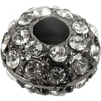 Cuenta con joyas, medidas 7x12 mm, medida agujero 4 mm, 2ud