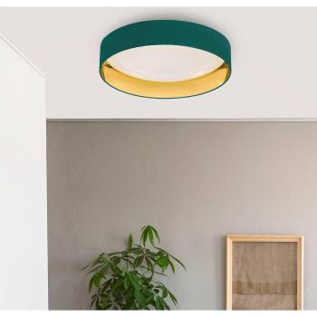 Plafón LED Aura en turquesa y oro con regulador de intensidad - Rosalina