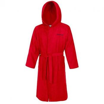Speedo Microterry Albornoz, Unisex Adulto, Rojo