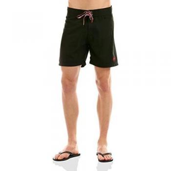 Hot Buttered Bóxer Baño Bondi Beach Negro/Rojo W32