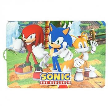 Mantel Individual Plastificado Sonic Infantil para Niños y Niñas 28 x 42 cm HECHO EN ESPAÑA