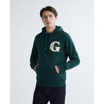 Gant G Graphic Green Hoodie for Men, Size S