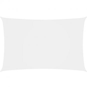 Toldo de vela rectangular 3x6 m en tela oxford blanco