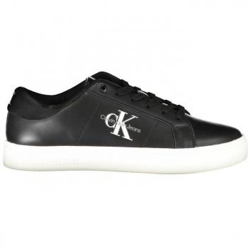 Calvin Klein Men's Classic Black Low Top Leather Sneakers Size 13 US