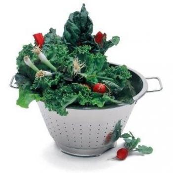 DeBuyer PASSOIRE CONIQUE INOX COLLECTIVITE 2 ANSES A Cercle 32 CM, Acero Inoxidable