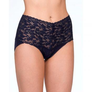 Hanky Panky Women's Retro Lace V-Kini - Navy, Size: Large