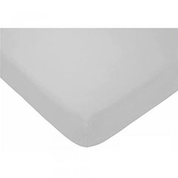 Sábana Bajera Ajustable 50% Algodón 50% Poliéster Tacto Suave - Colores Lisos (Gris - C5, Cama 135-135x200+30cm)